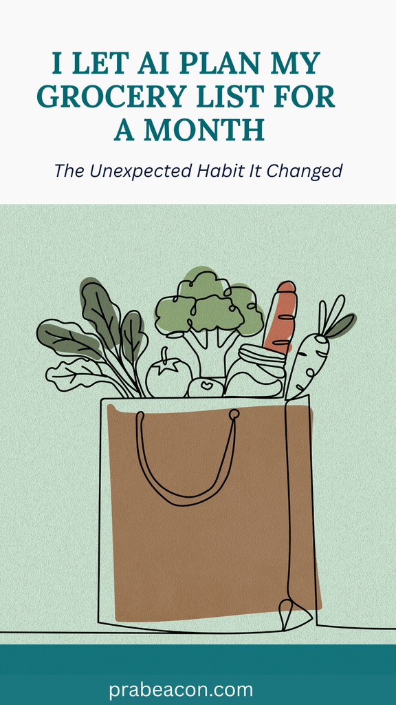 I Let AI Plan My Grocery List for a Month